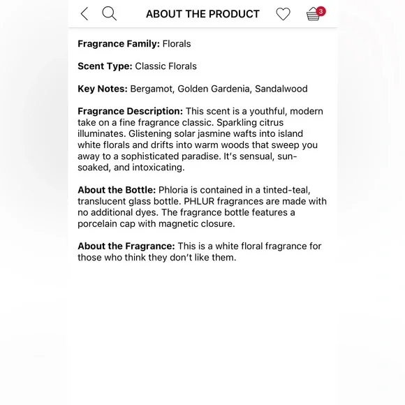 🪻NWT | Phlur PHLORIA Perfume 1.7 oz / 50 ml🪻 - Picture 7 of 8